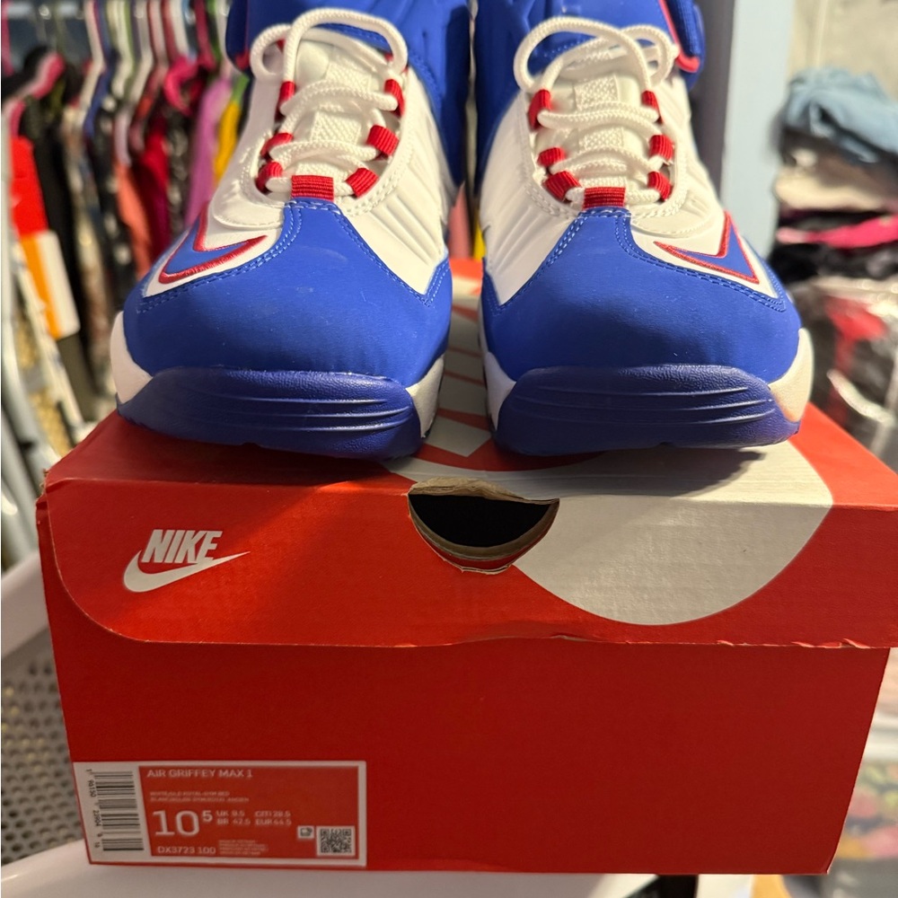 Nike Air Griffey Max 1 Royal Blue and White Sneakers